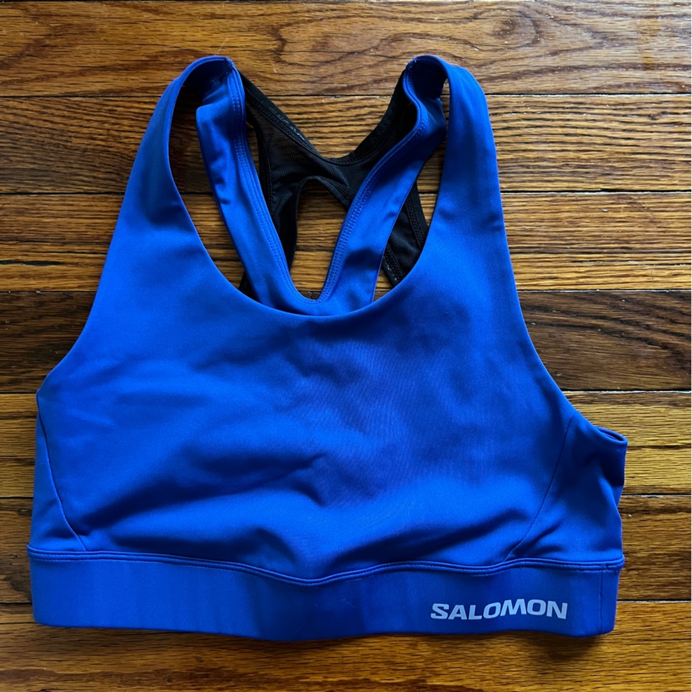 Salomon Cross Run Sports Bra- Cobalt, M